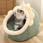 Deep Sleep Cat Bed Cartoon Pet Bed Foldable Removable Washable - Image 3